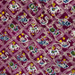 Purple Patola Bandhani Print Dola Silk Jacquard Fabric - TradeUNO