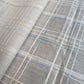 Premium OffWhite Blue Check Dobby Embroidery Dyeable Cotton Fabric