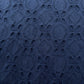 Dark Blue Floral Embroidery Cotton Schiffli Fabric 13814