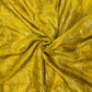 Yellow Patola Bandhani Print Dola Silk Jacquard Fabric - TradeUNO