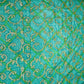 Green Patola Bandhani Print Dola Silk Jacquard Fabric - TradeUNO
