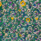 Green Madhubani Print Dola Silk Jacquard Fabric - TradeUNO