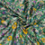 Green Madhubani Print Dola Silk Jacquard Fabric - TradeUNO
