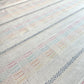 Premium OffWhite Multicolor Stripes Silver Lurex Dobby Embroidery Dyeable Cotton Fabric