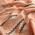 Premium Orange Black Dobby Embroidery Cotton Fabric