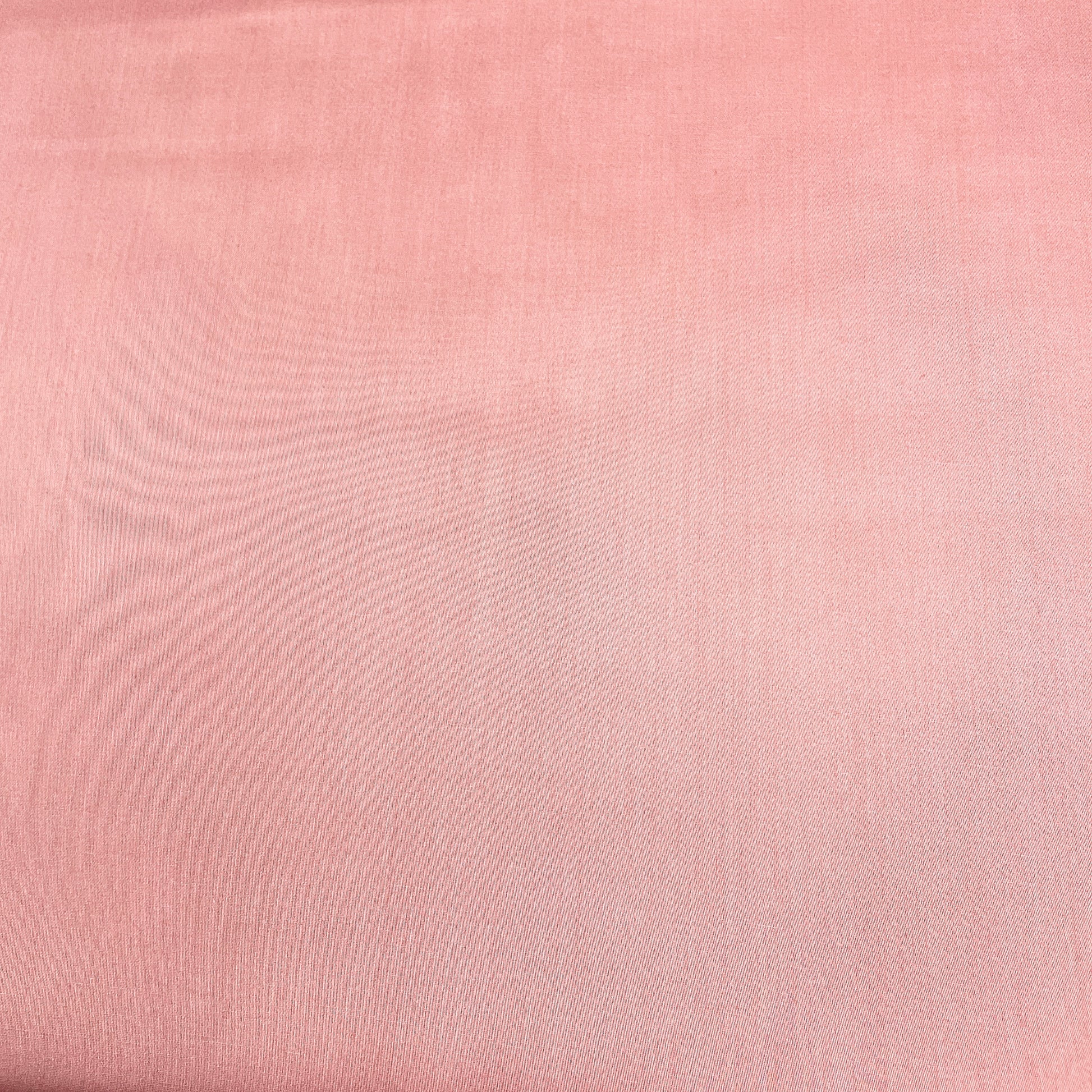 Peach Pink Solid Cotton Satin Fabric - TradeUNO