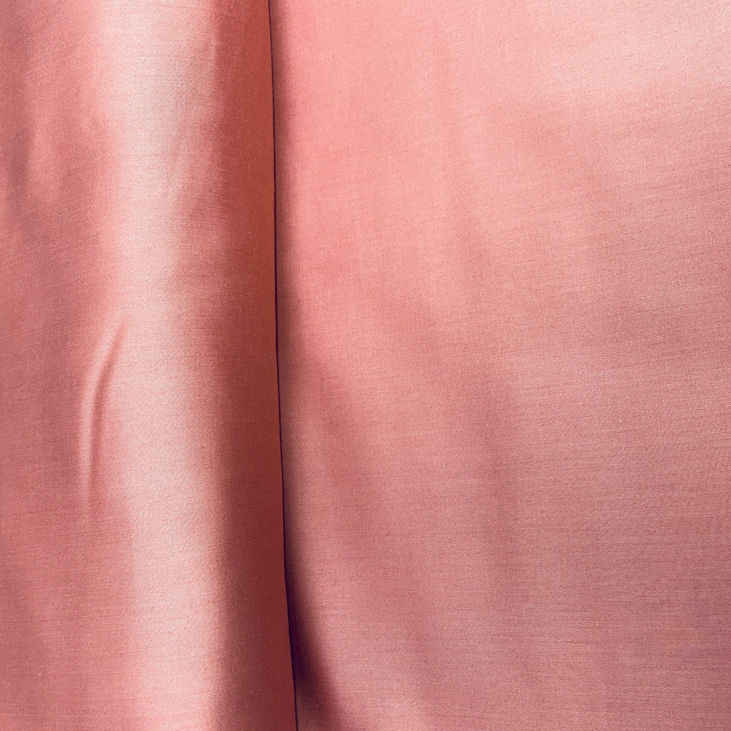 Peach Pink Solid Cotton Satin Fabric - TradeUNO