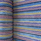 Blue Stripe Print Cotton Crochet Fabric 13600