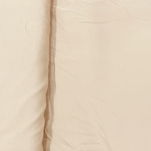 Exclusive Latte Cream Solid Malai Crepe Fabric