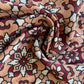 Orange Ajrakh Print Modal Satin Fabric 18183