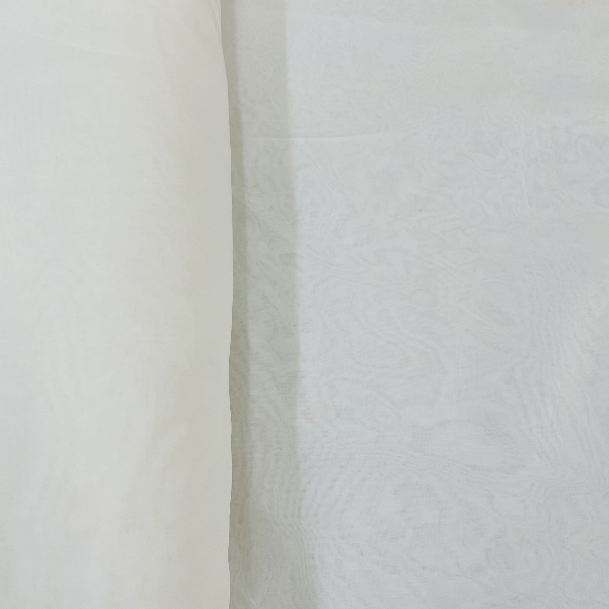 Exclusive White Solid Dyeable Organza Fabric