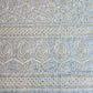 Premium  Sky Blue Floral Paisley Sequence Embroidery Georgette Chikankari Fabric