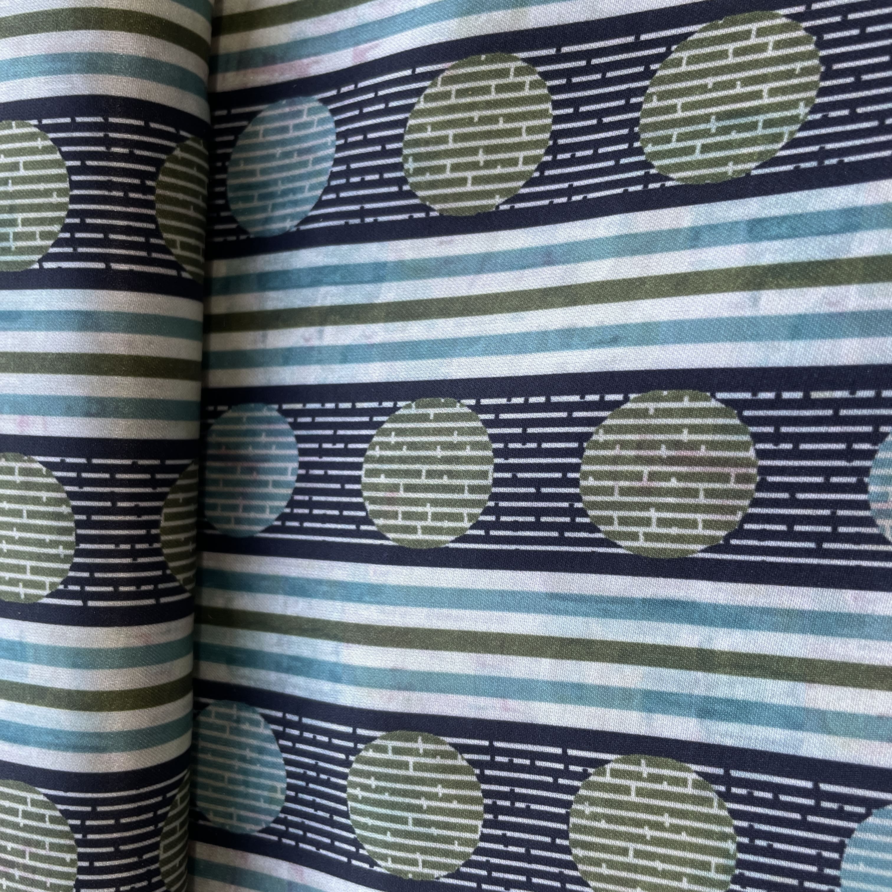Light Green Multicolor Print Modal Satin Fabric 17173