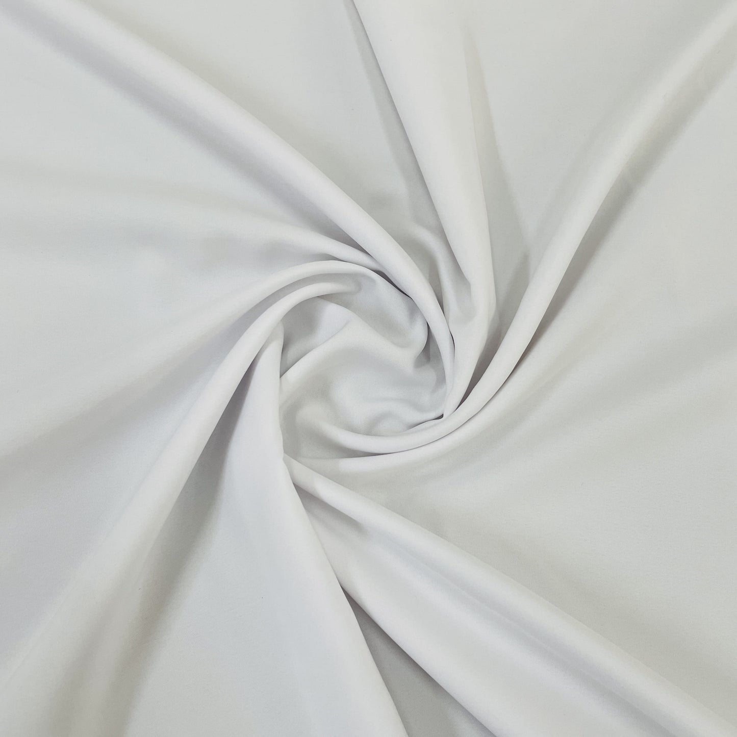 Exclusive White Solid Malai Crepe Fabric