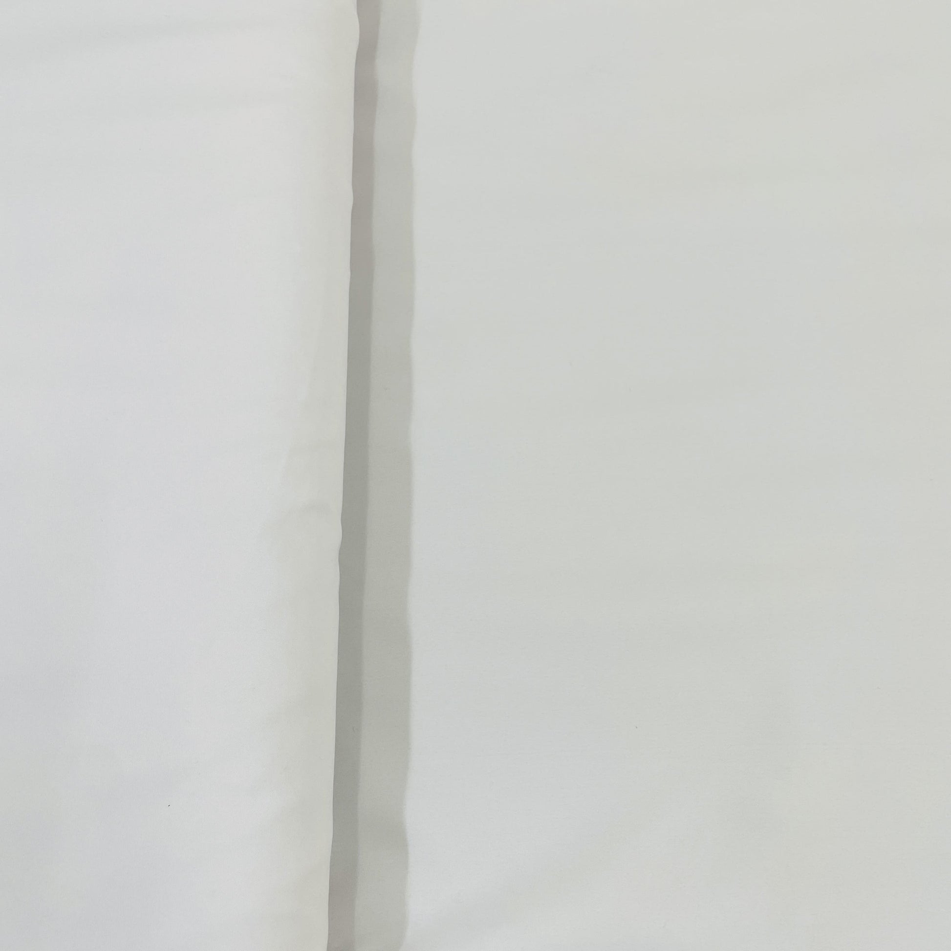 Exclusive White Solid Malai Crepe Fabric