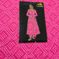 Pink Bandhani Print Georgette Satin Fabric - TradeUNO