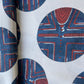 Off White Blue Abstract Print Modal Satin Fabric 17168