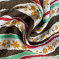 Off White Floral Print Modal Satin Fabric 19952