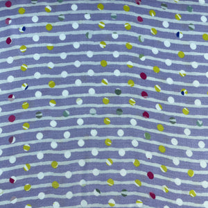 Lilac Stripes Print Modal Satin Fabric 19947