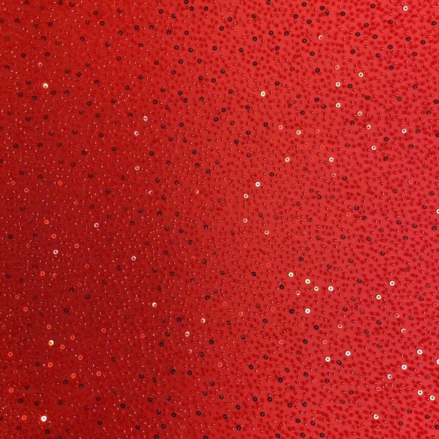 Premium Red Heavy Sequins CutDana Embroidery Net Fabric