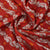Exclusive Red Zari Bandhej Jacquard Silk Fabric