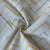 Griege & Yellow Chevron Sequence Thread Embroidery Cotton Fabric 9504