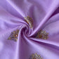 Purple Mirror Buti Embroidery Cotton Fabric 11520