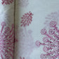 Off White & Pink Floral Sequence Embroidery With Border Fabric 11059
