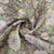 Exclusive Brown Cross Stich Sequence Embroidery Organza Fabric