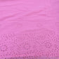 Exclusive Pink Floral Embroidery Cotton Schiffli Fabric