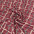 Exclusive Red Check Print Georgette Fabric