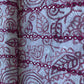 Pink Floral Foil Sequence Embroidery Cotton Fabric 13575