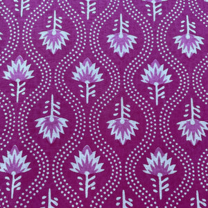 Pink Dabu Print Cotton Fabric 16104