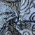 Black Floral Foil Sequence Embroidery Cotton Fabric 13577
