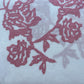 White & Pink Floral Thread Embroidery Cotton 11703