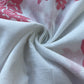White & Pink Floral Thread Embroidery Cotton 11703