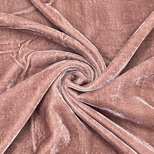 Classic Brown Solid Viscose Velvet Fabric - TradeUNO