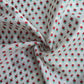 Cream Red Buti Work Chanderi Fabric 14324