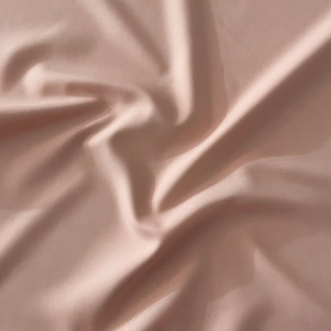 Peach Pink Solid Butter Crepe Fabric