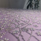 Premium Purple Ricebeads Handcrafted Embroidery Net Fabric