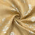 classic golden floral print dupion silk fabric