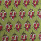 Green Traditional Print Modal Satin Fabric 19946