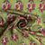 Green Traditional Print Modal Satin Fabric 19946