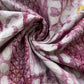 Pink Batik Print Sequence Embroidery Cotton Fabric 110091
