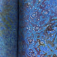 Blue Batik Thread Sequins Embroidery Cotton Fabric 15537