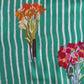 Green Floral Print Modal Satin Fabric 19951