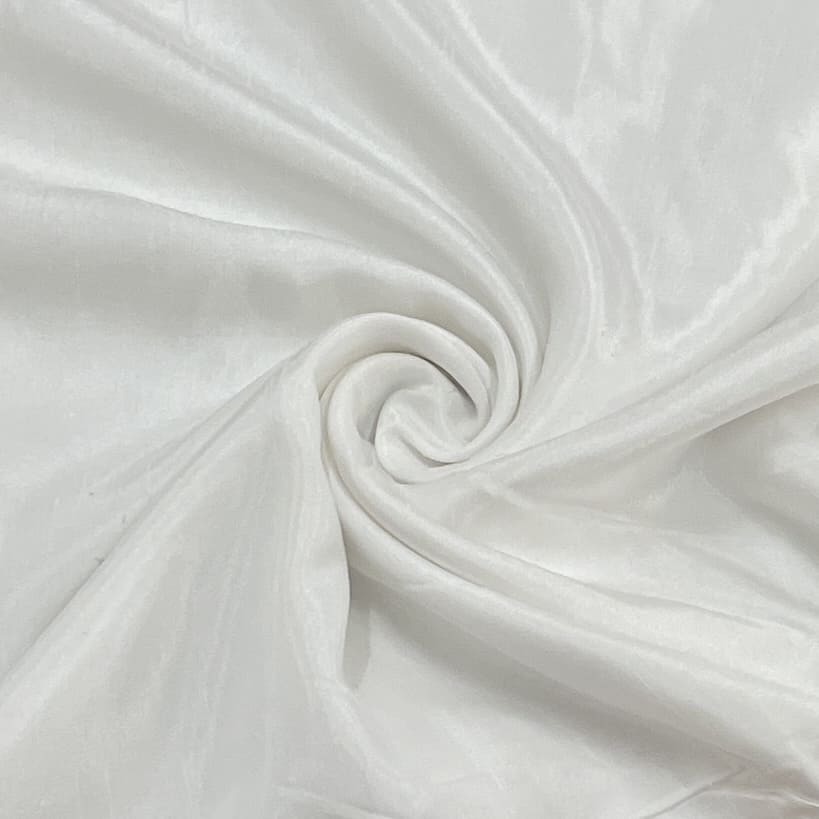 classic white solid dyeable dola silk fabric