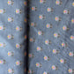 Purple Floral Print Bemberg Gaji Silk Fabric 15584