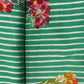 Green Floral Print Modal Satin Fabric 19951