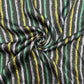 Navy Blue Multicolor Stripes Modal Satin Fabric 20841